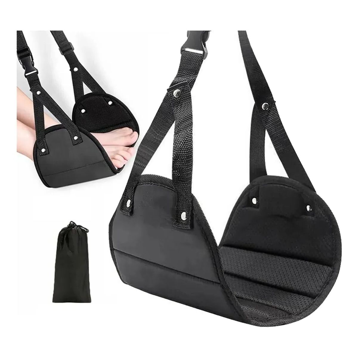 GENERICO - Hamaca De Pies Reposapiés Viajes Avión Colgante Plegable