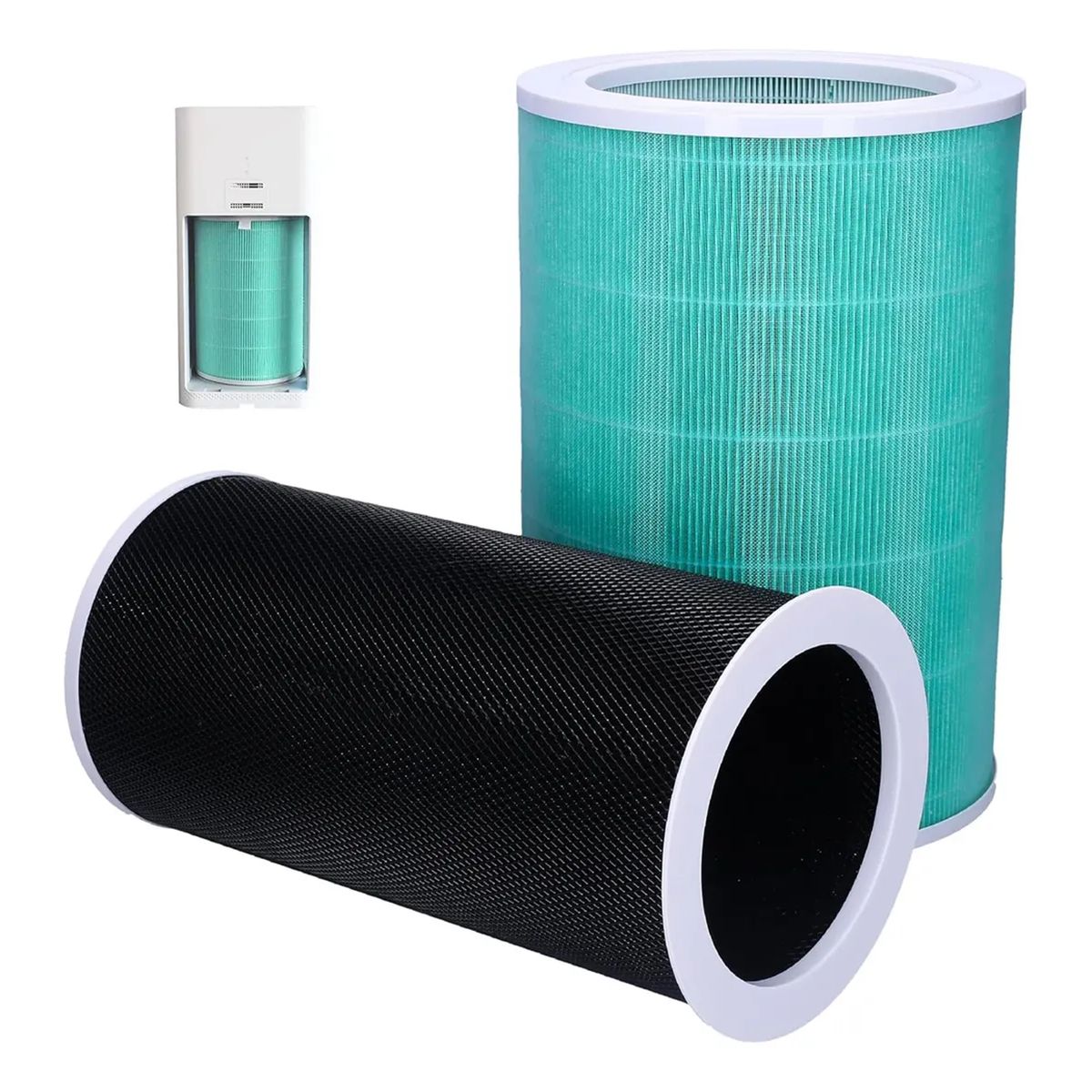 GENERICO - Filtro Para Xiaomi Mi Air Purifier 2 2c 2h 2s 3 3c 3h Pro Verde
