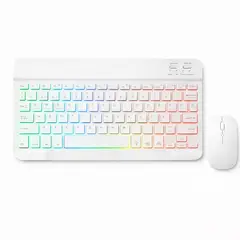 GENERICO - Kit Teclado Mouse Bluetooth Recargable Celular Tablet Pc