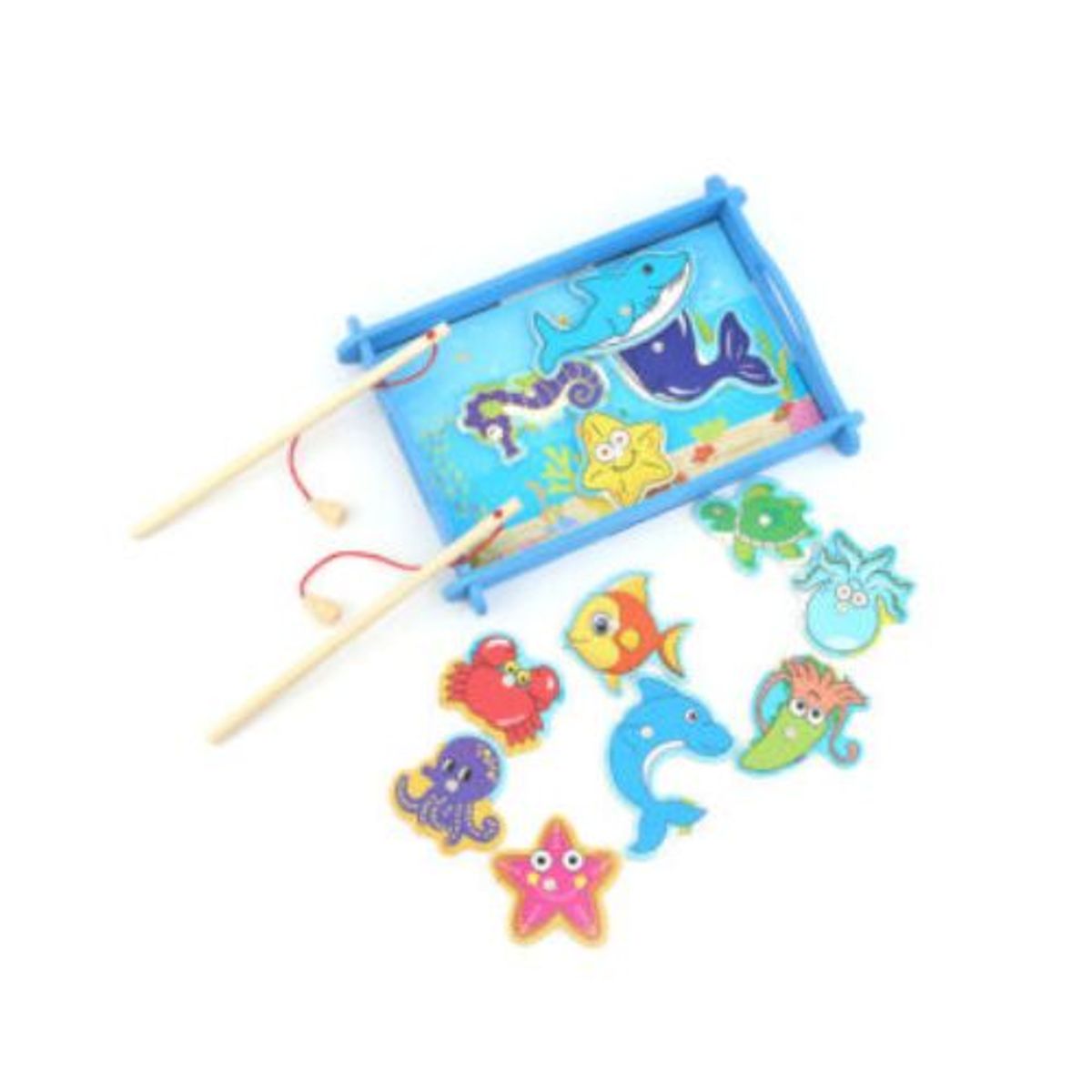 GENERICO - Pesca Azul Juguete Madera