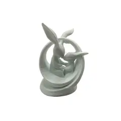 GENERICO - Figura decorativa festiva de conejo de pascua