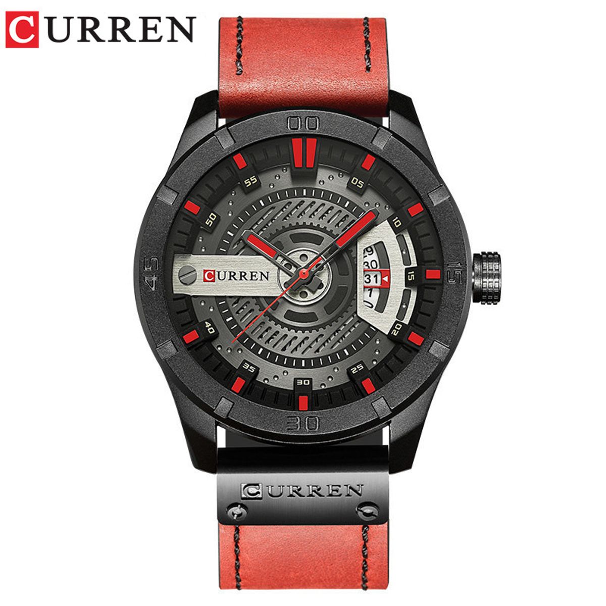 CURREN - Reloj Curren Hombre - Rojo