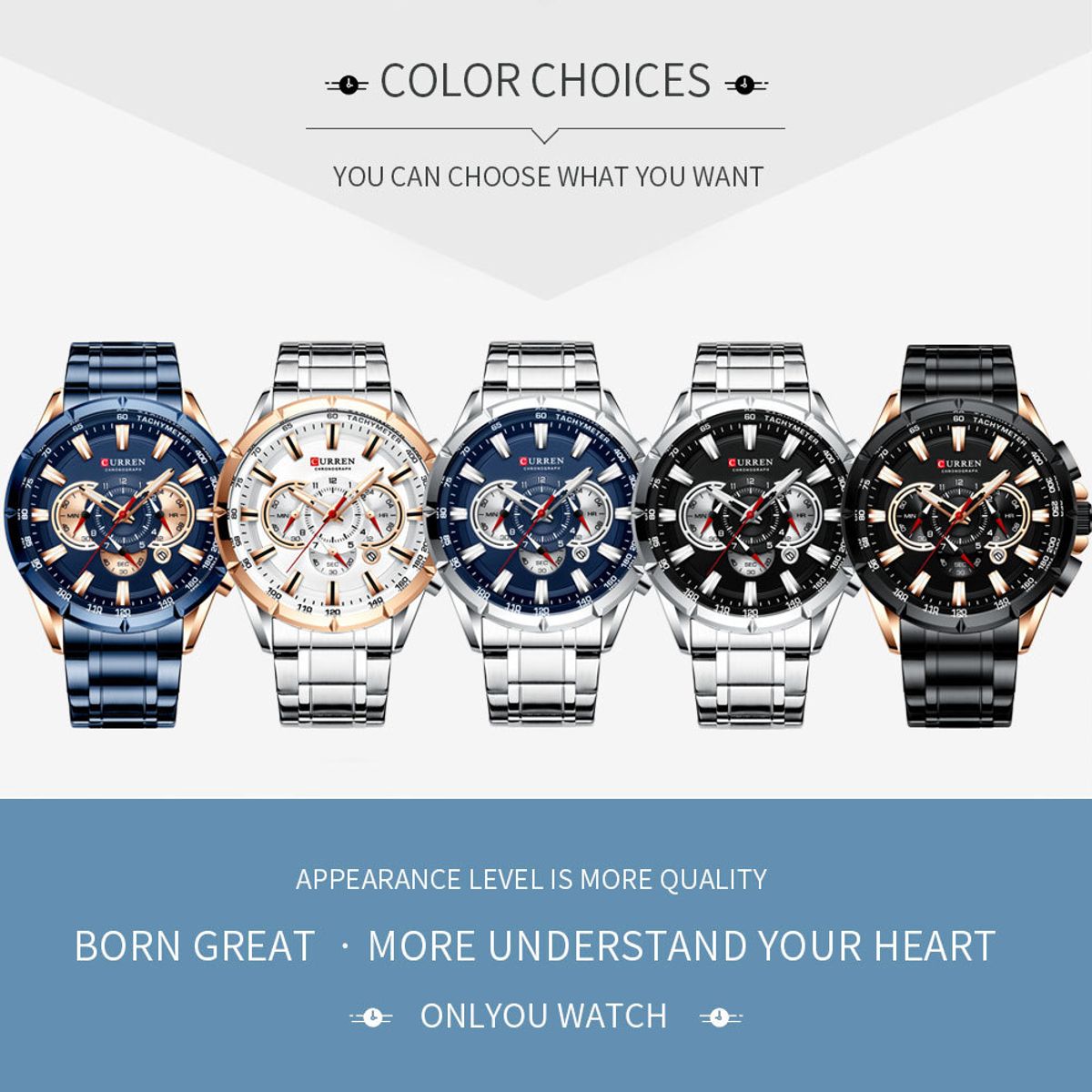 CURREN - Reloj Curren Hombre - Plata