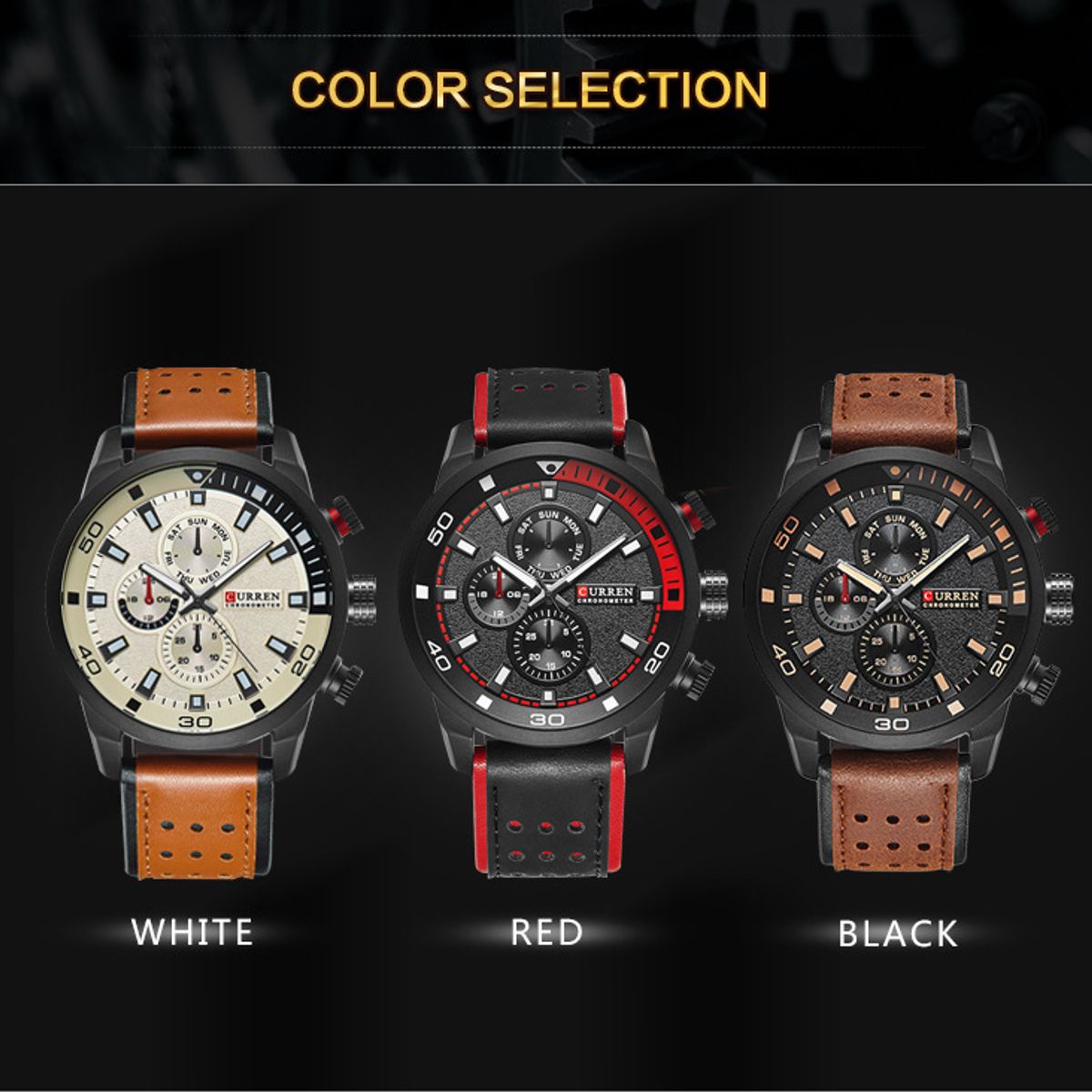 CURREN - Reloj Curren Hombre - Café