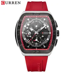 CURREN - Reloj Hombre - Rojo
