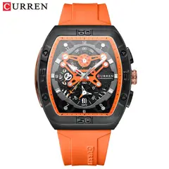 CURREN - Reloj Hombre - Naranja
