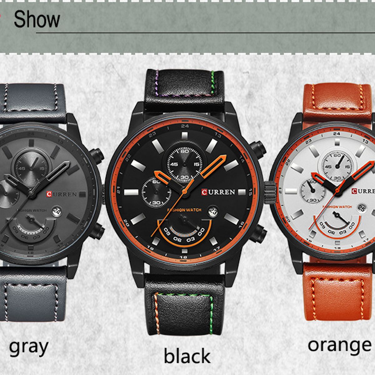 CURREN - Reloj Curren Hombre - Negro