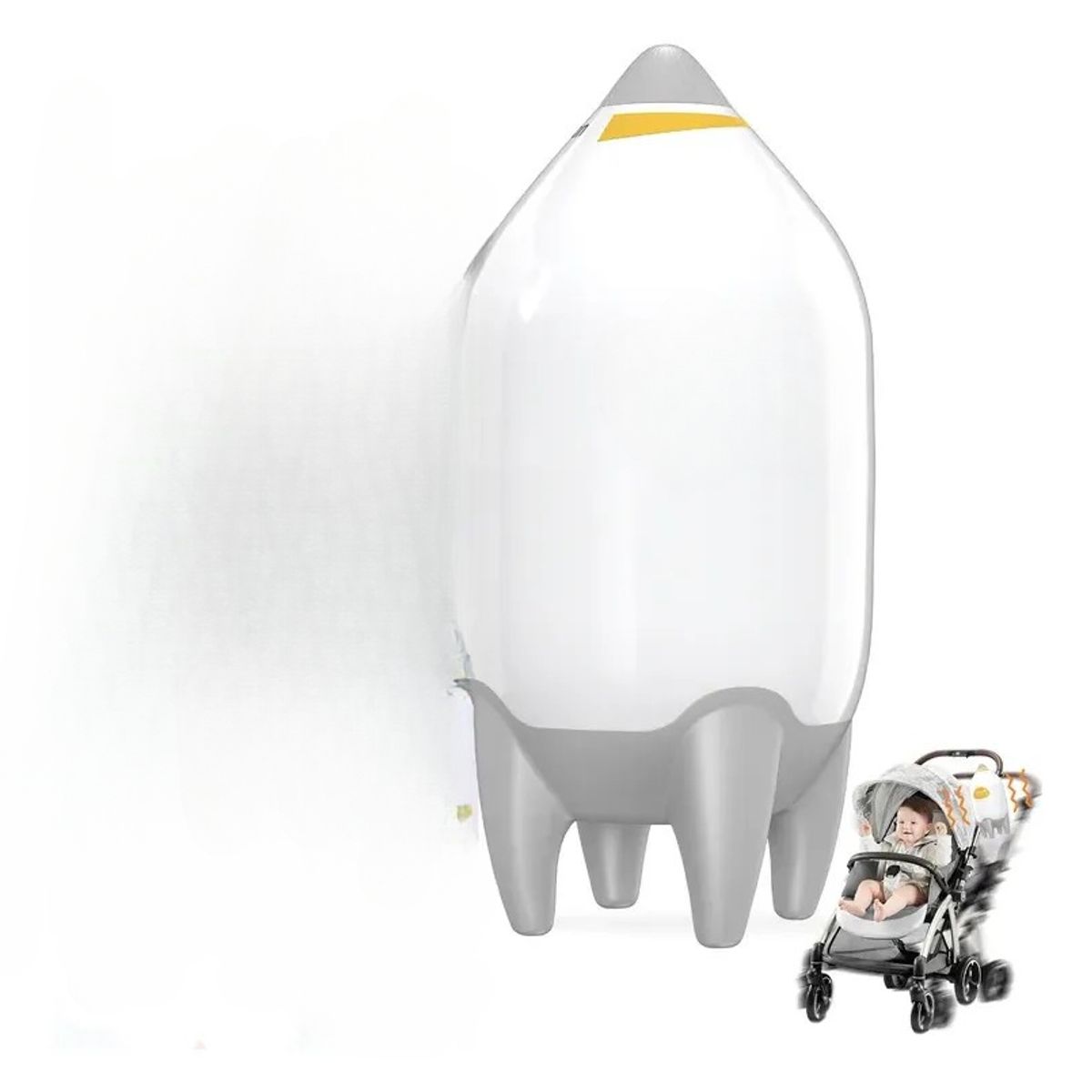 METEX - Mecedor Recargable Para Coche De Bebé Mece Automáticamente