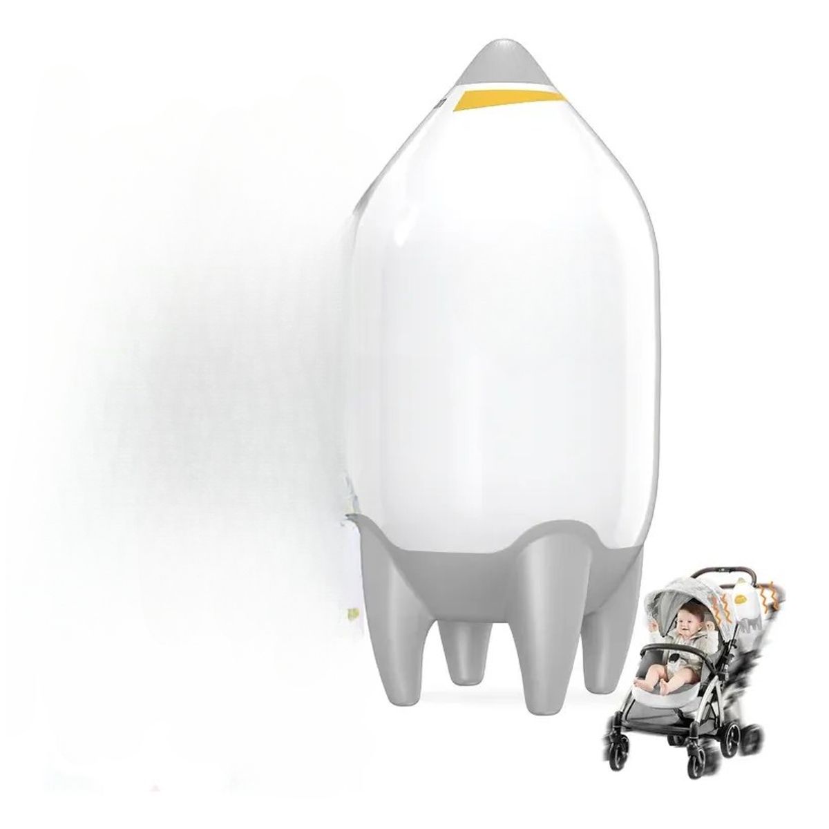 METEX - Mecedor Recargable Para Coche De Bebé Mece Automáticamente