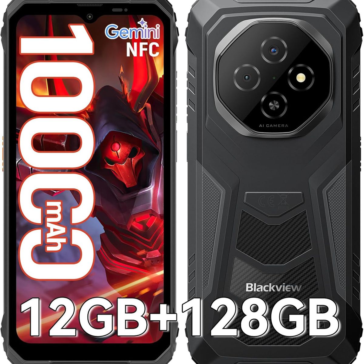 BLACKVIEW - Blackview Fort 1 Celular 12GB+128GB 10000mAh Android15 Smartphone