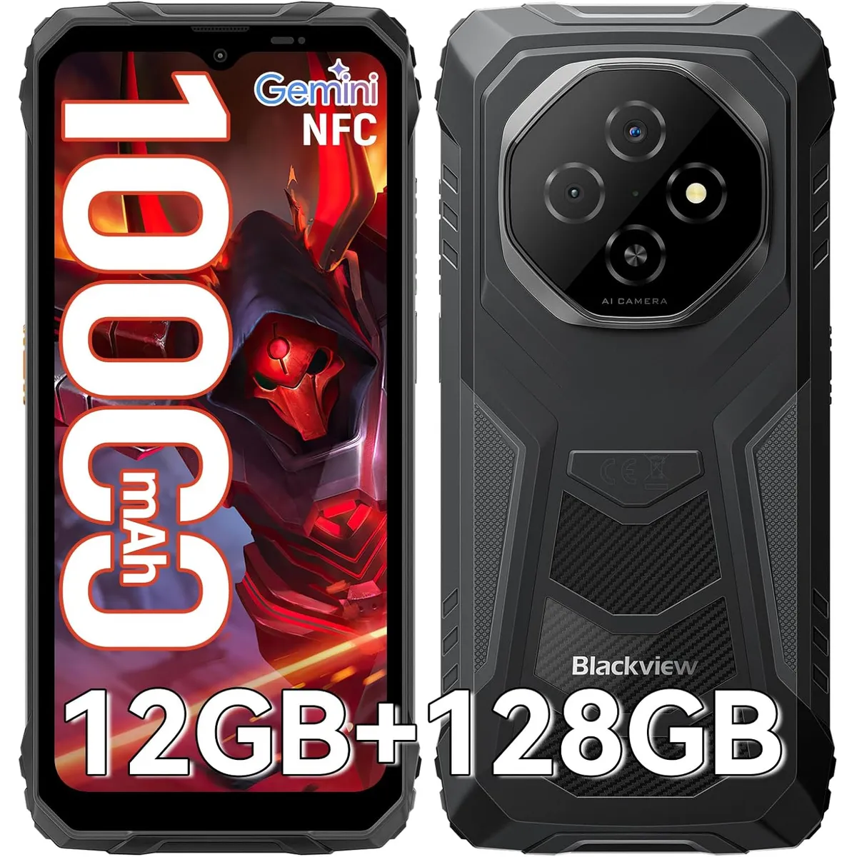 BLACKVIEW - Blackview Fort 1 Celular 12GB+128GB 10000mAh Android15 Smartphone