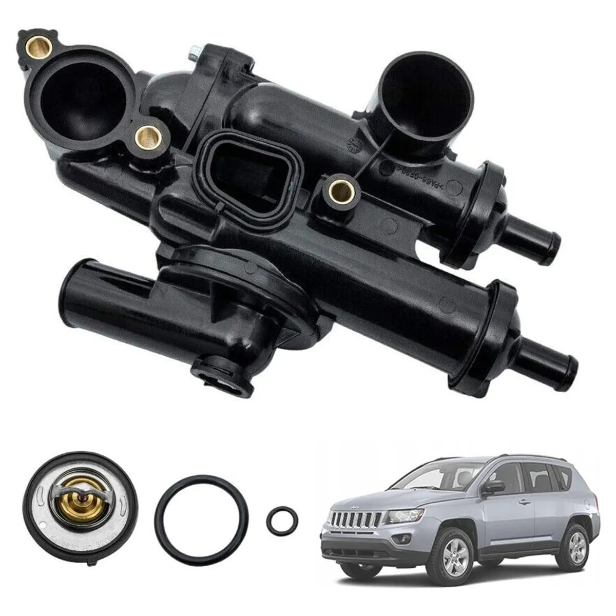 GENERICO - Caja Carcasa Termostato Para Dodge Journey Jeep Compass