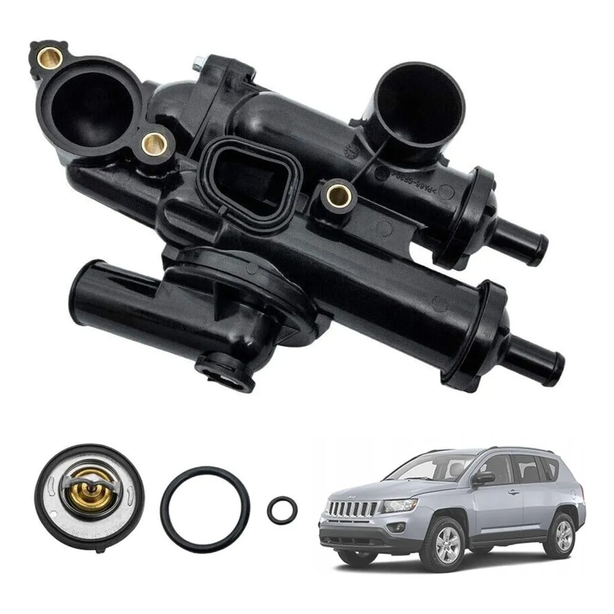 GENERICO - Caja Carcasa Termostato Para Dodge Journey Jeep Compass