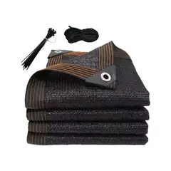 ATURE - Homegarden Malla Sombra 95% Bloqueo Sol Negro Uv Protección 2mX 5m