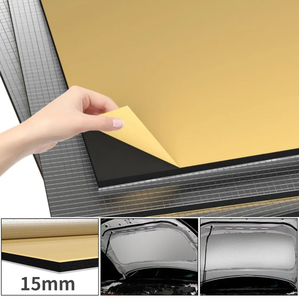 ATURE - Lamina Goma Aislante Sonido Termico Puertas Absorciónla 15mm