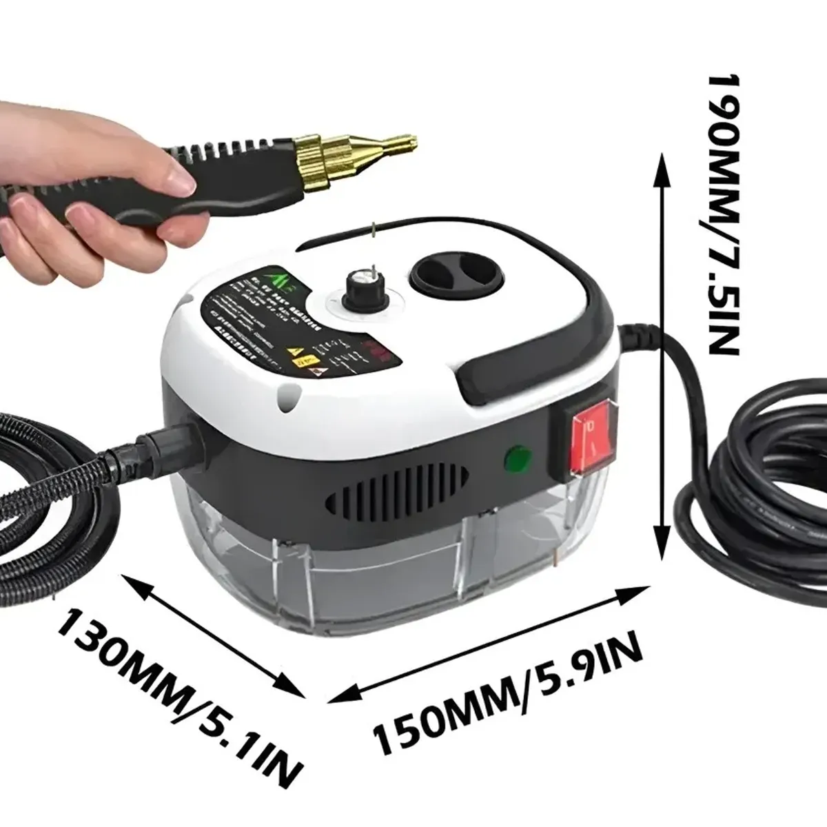 GENERICO - Mopa Vapor Maquina Lava Alfombras Limpiadora Vapor Auto