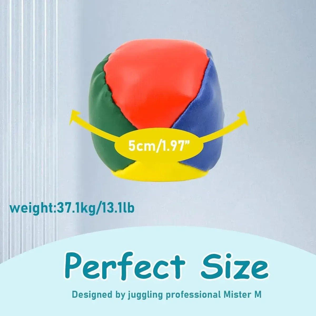 KUANGYE - Pelotas De Malabarismo 5 Cm Pack 10