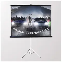 MALIK - Telon C/Tripod 200x150 cm 4:3 para Proytor Phlps N/pix 320