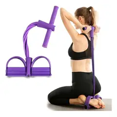 GENERICO - Banda Elástica De Tubo Flexible Con Pedal Y Manilla