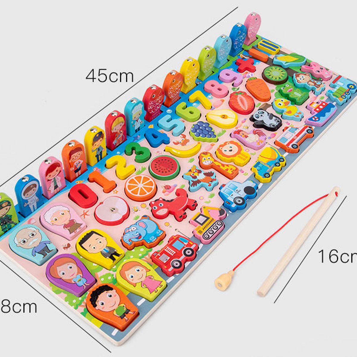 ATURE - Juguetes Educativos De Madera Para Niños Tal Y Como Se Muestra En La Imagen.