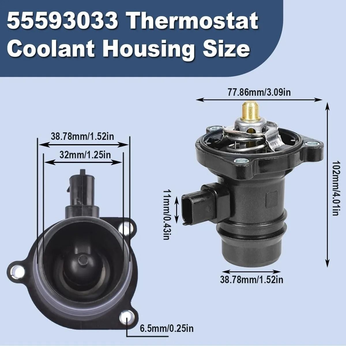 GENERICO - Termostato Carcasa + Sensor Para Opel Corsa D E 1.4 12-2019