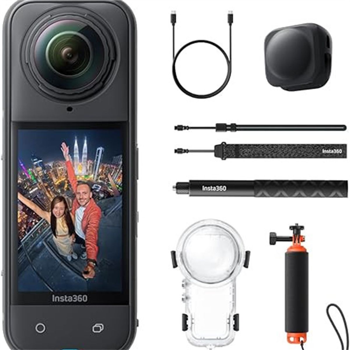 INSTA360 - Insta360 X5 Black 8K HD Paquete de buceo pro cámara de acción