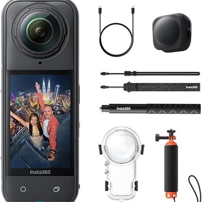 Insta360 X5 Black 8K Hd Paquete Invisible De Buceo Cámara De