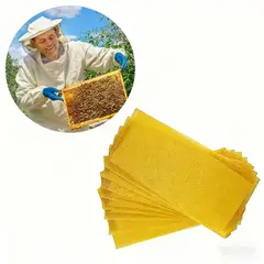 GENERAL - Láminas De Cera De Abeja 41.5x19.5 Cm, Aproximadamente 1 Kg