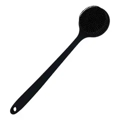 KUANGYE - Cepillo Ducha De Silicona Para Fregar La Espalda Exfoliante Negro