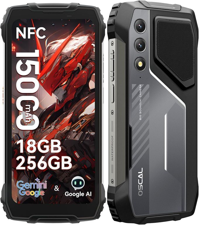 OSCAL Pilot 1 Celular 18GB+256GB 15000mAh 50MP Smartphone