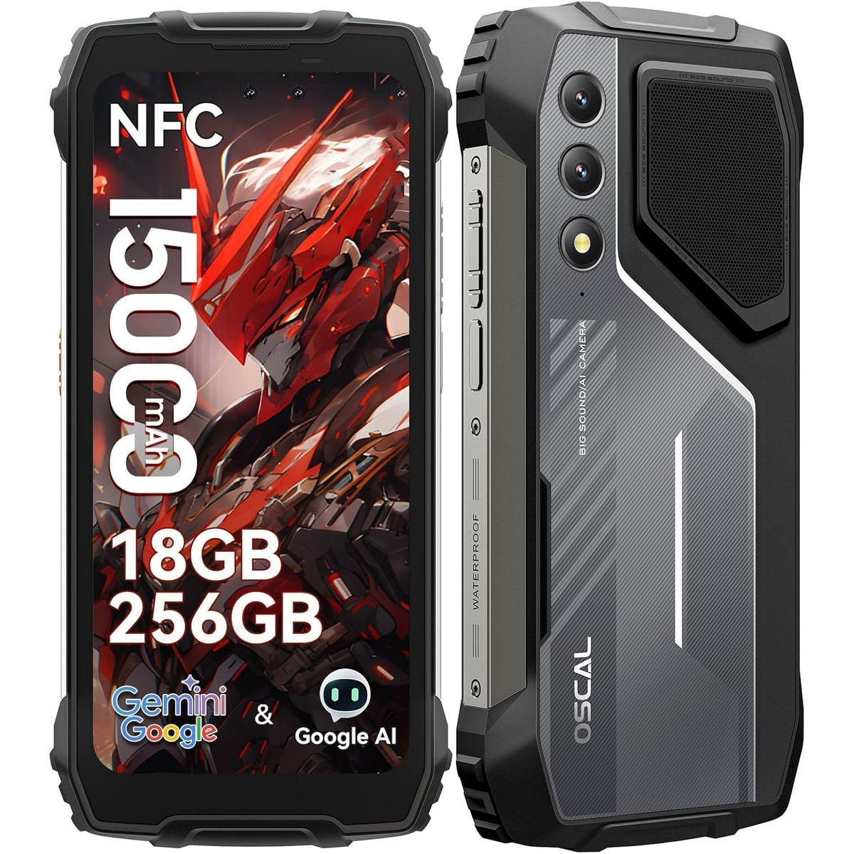 OSCAL - OSCAL Pilot 1 Celular 18GB+256GB 15000mAh 50MP Smartphone