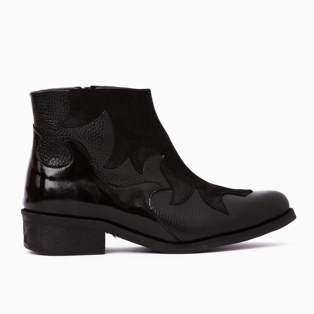 GIANI DAFIRENZE - Botin Cuero Mujer Poleo Negro
