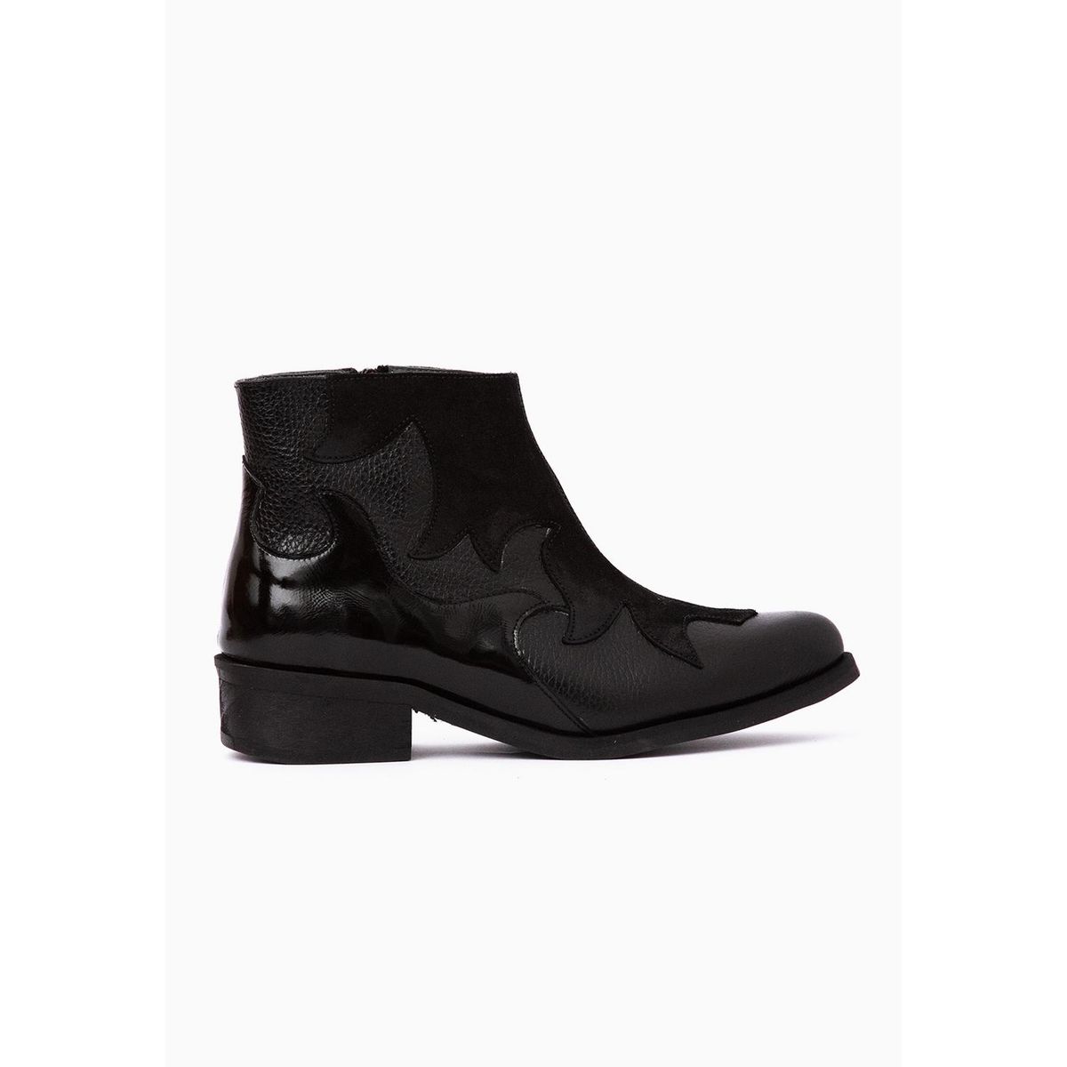 GIANI DAFIRENZE - Botin Cuero Mujer Poleo Negro