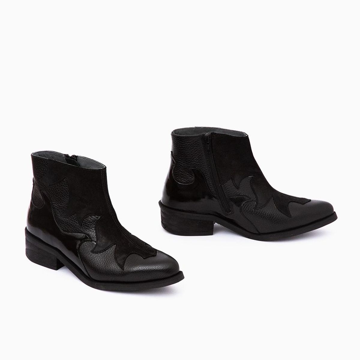 GIANI DAFIRENZE - Botin Cuero Mujer Poleo Negro