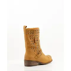 GIANI DAFIRENZE - Bota Cuero Mujer Bari Camel