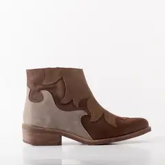 GIANI DAFIRENZE - Botin Cuero Mujer Poleo Taupe