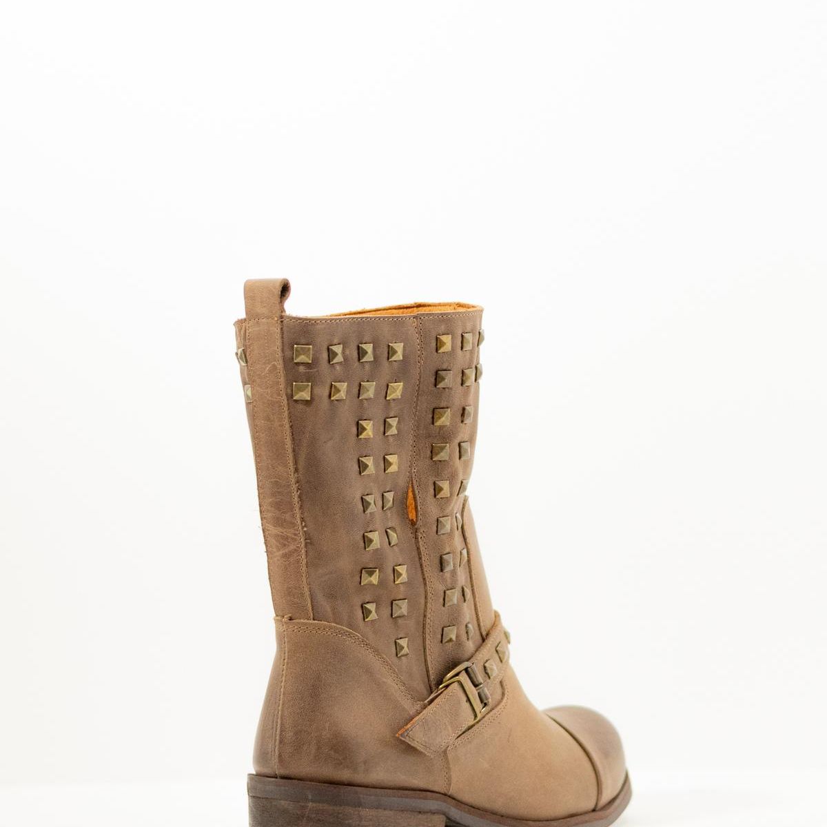 GIANI DAFIRENZE - Bota Cuero Mujer Bari Taupe
