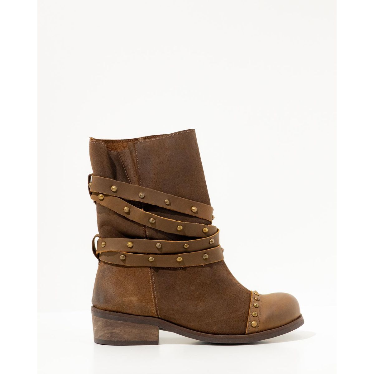 GIANI DAFIRENZE - Bota Cuero Mujer Clavel Cafe