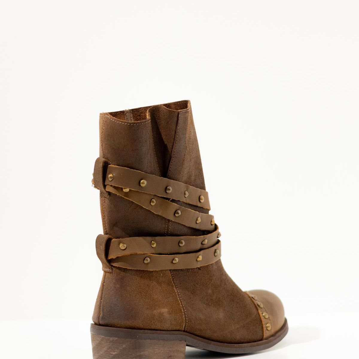 GIANI DAFIRENZE - Bota Cuero Mujer Clavel Cafe