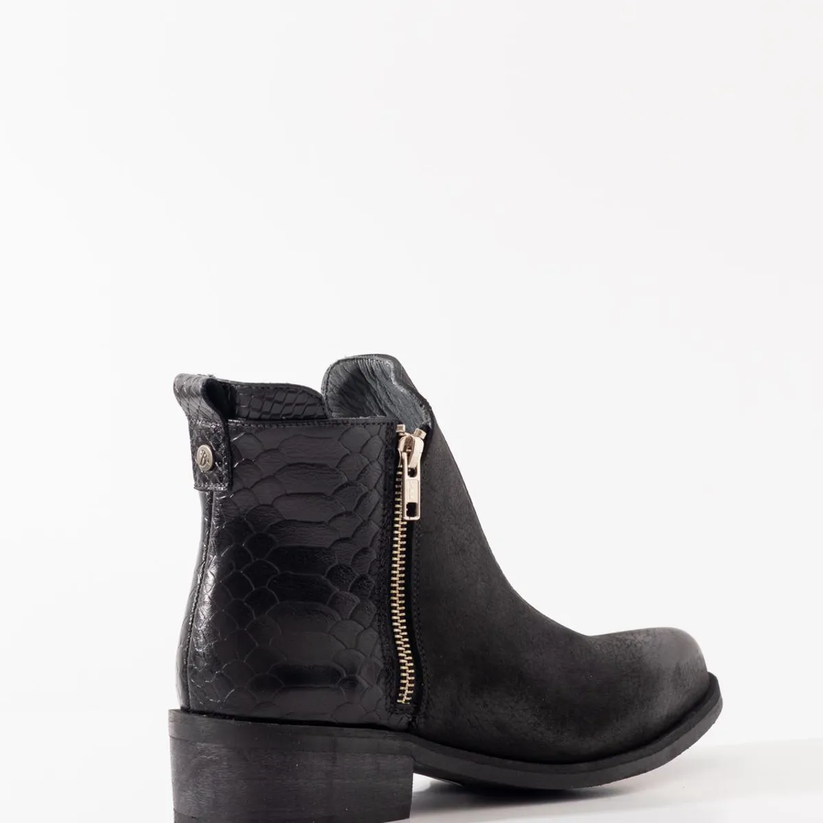 GIANI DAFIRENZE - Botin Cuero Mujer Lena Negro