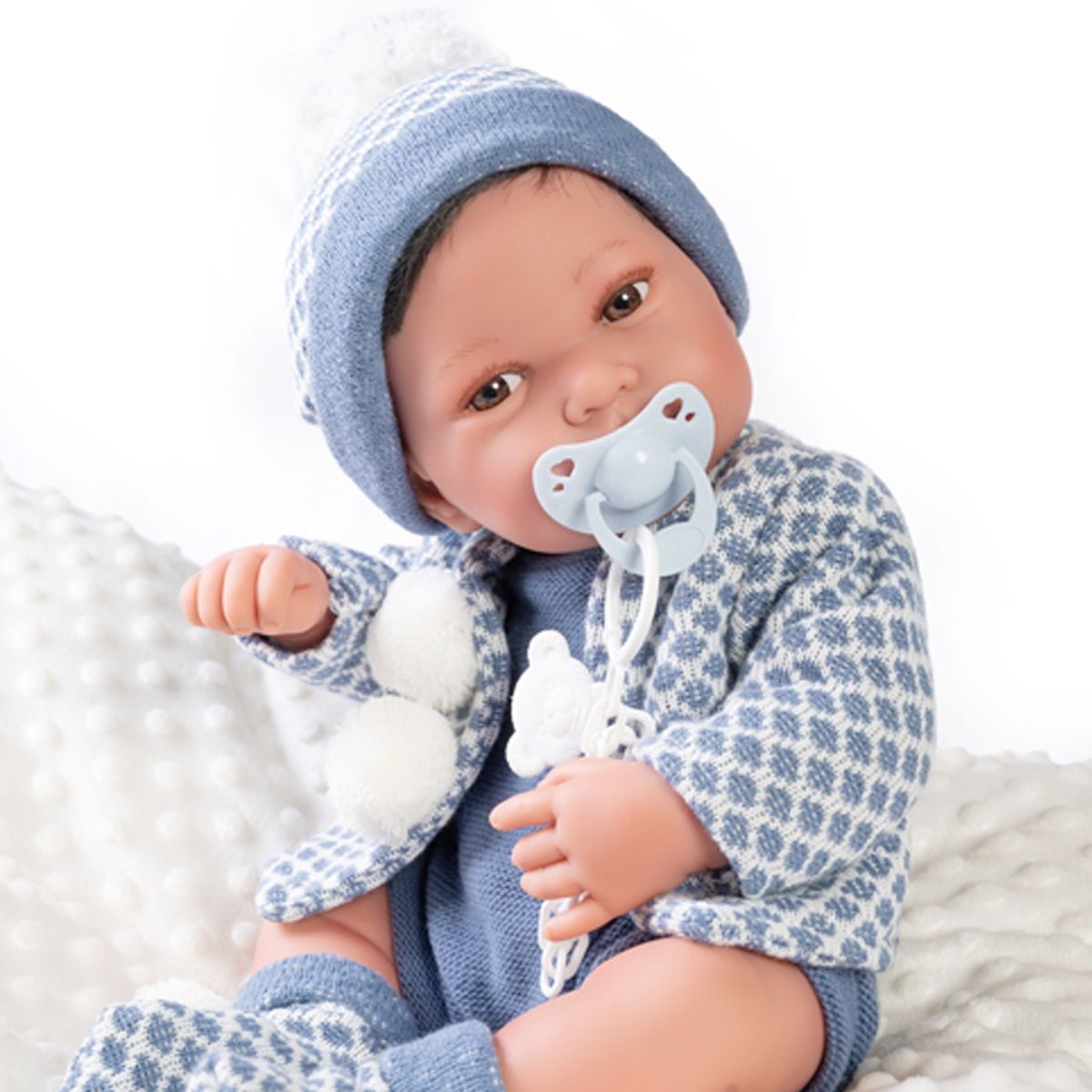 ANTONIO JUAN - Bebé Reborn Pipo con Cojín Antonio Juan