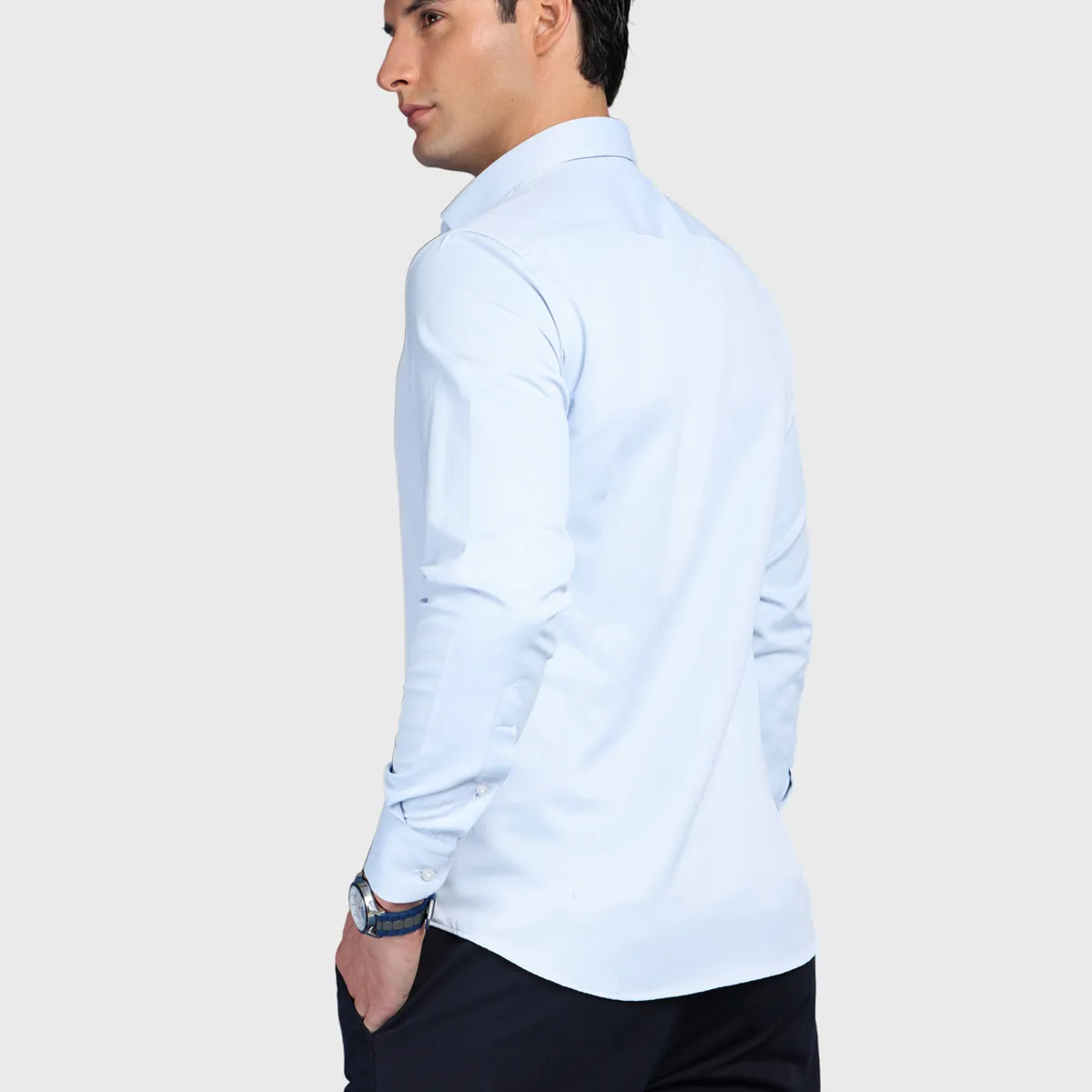 ARROW - Camisa Texturada Slim Fit Celeste Arrow ARROW