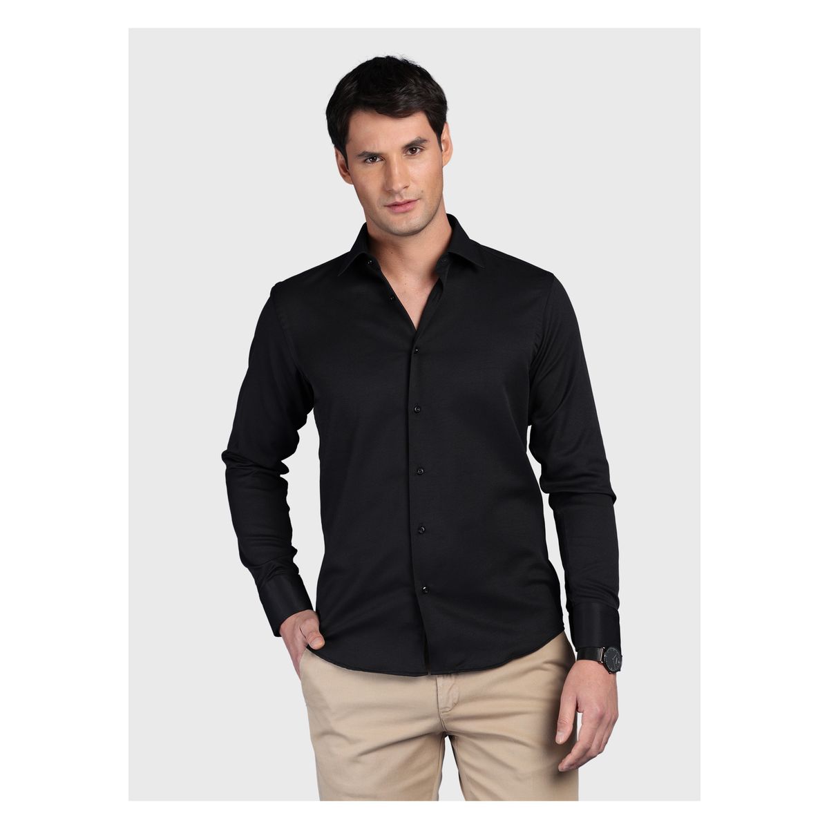 ARROW - Camisa Texturada Slim Fit Negro Arrow ARROW