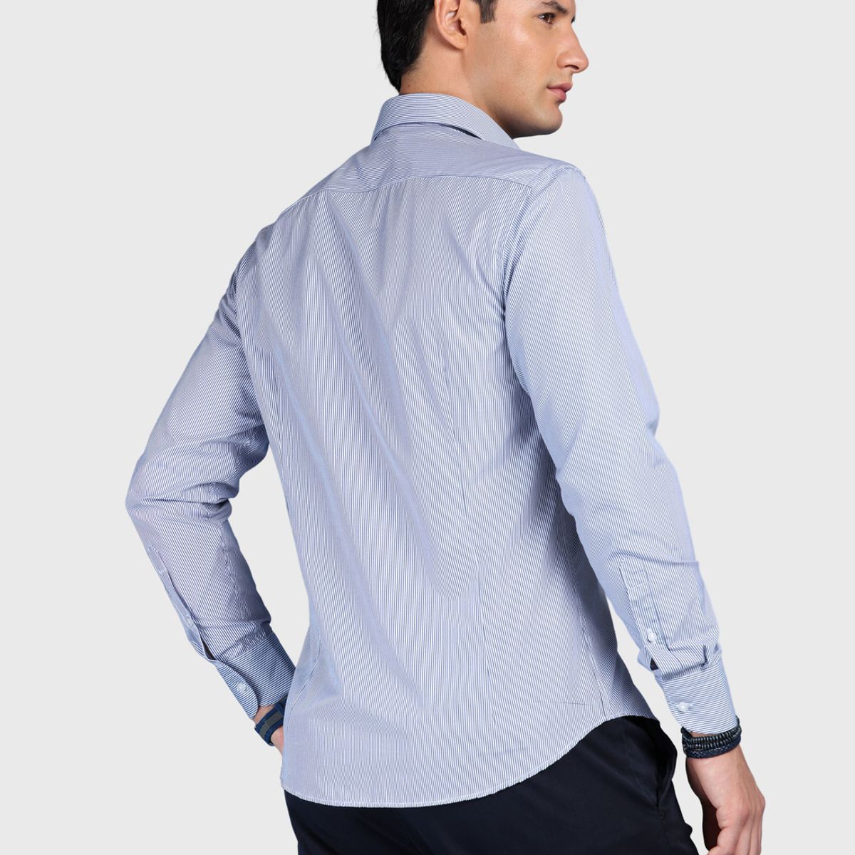ARROW - Camisa A Rayas Slim Fit Azul Arrow ARROW