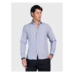 ARROW - Camisa A Rayas Slim Fit Azul