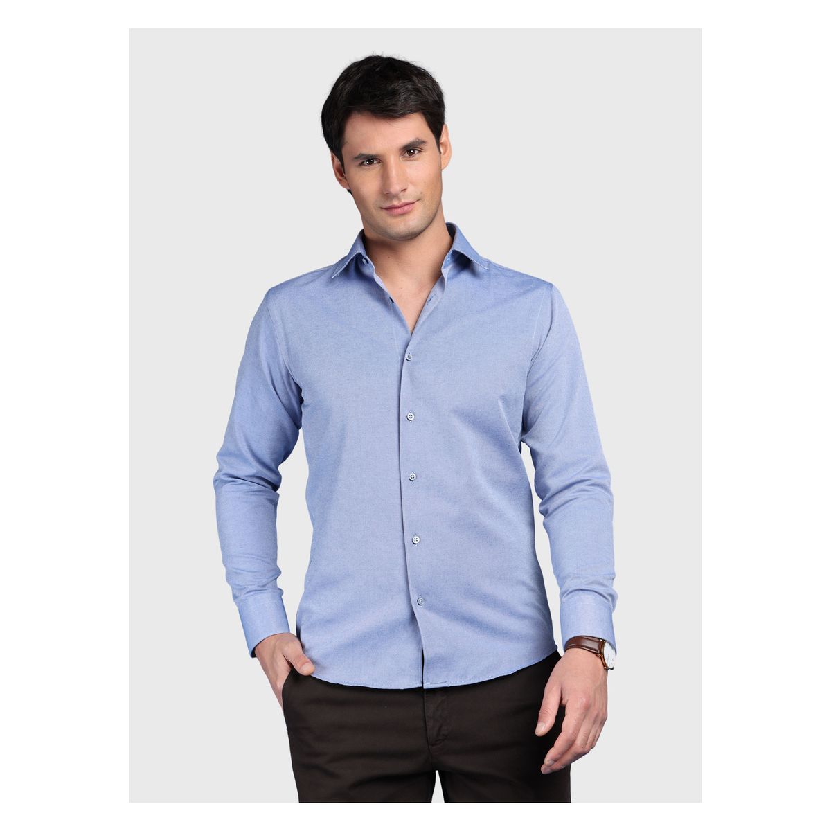 ARROW - Camisa Melange Slim Fit Azul Arrow ARROW