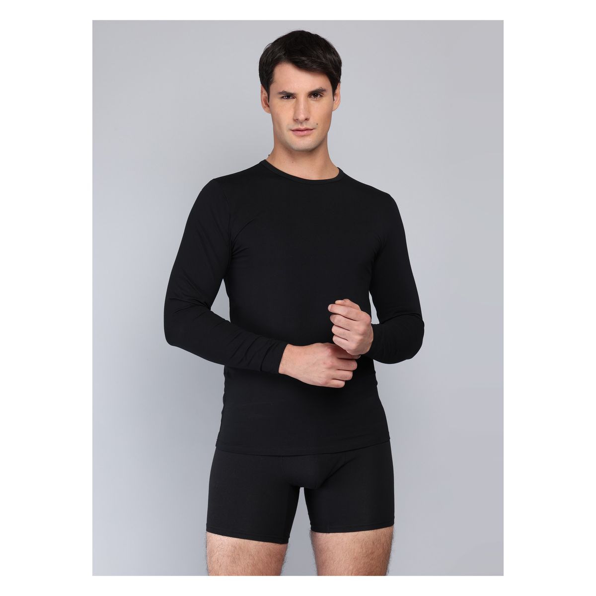ARROW - Camiseta Primera Capa Regular Fit Negro Arrow ARROW