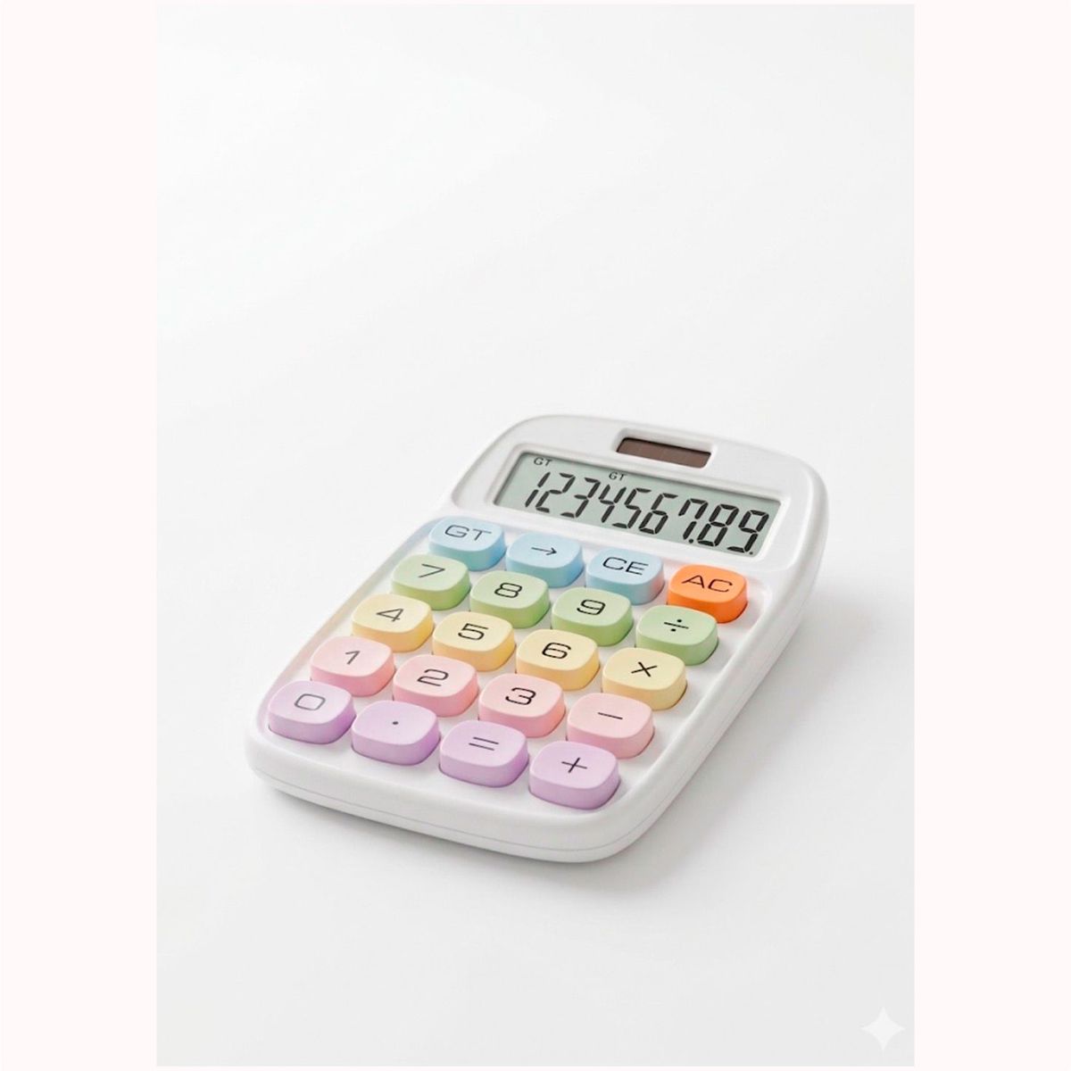 GENERICO - Calculadora de 12 digitos Diseño ergonomico Oficina Kwaii