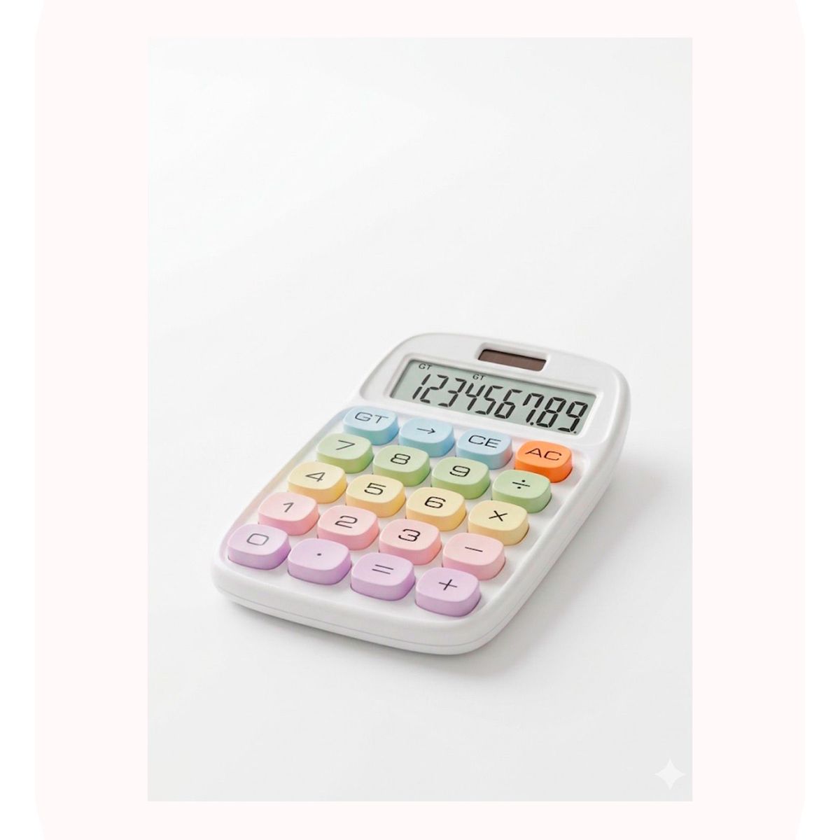 GENERICO - Calculadora de 12 digitos Diseño ergonomico Oficina Kwaii