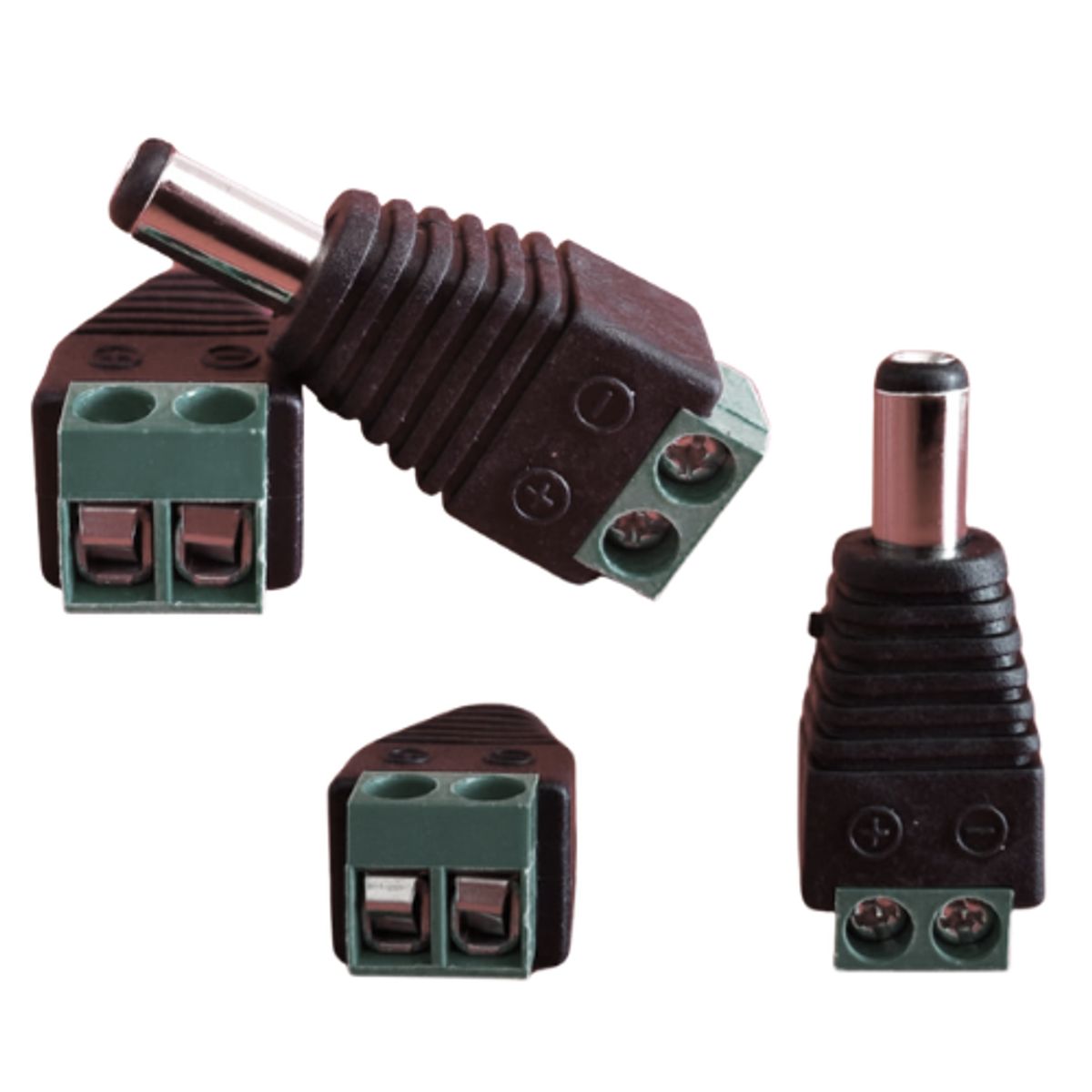 GENERICO - CONECTOR DC MACHO 10 UNIDADES